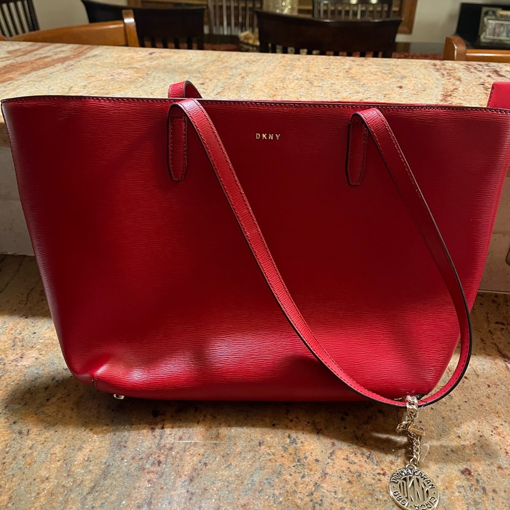 DKNY Scarlet Leather Tote